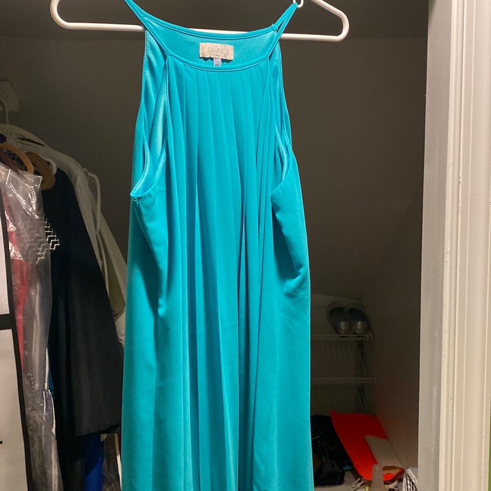 Teal short dress